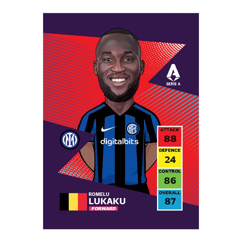 کارت سری Basic 2023 بازیکن لوکاکو Lukaku