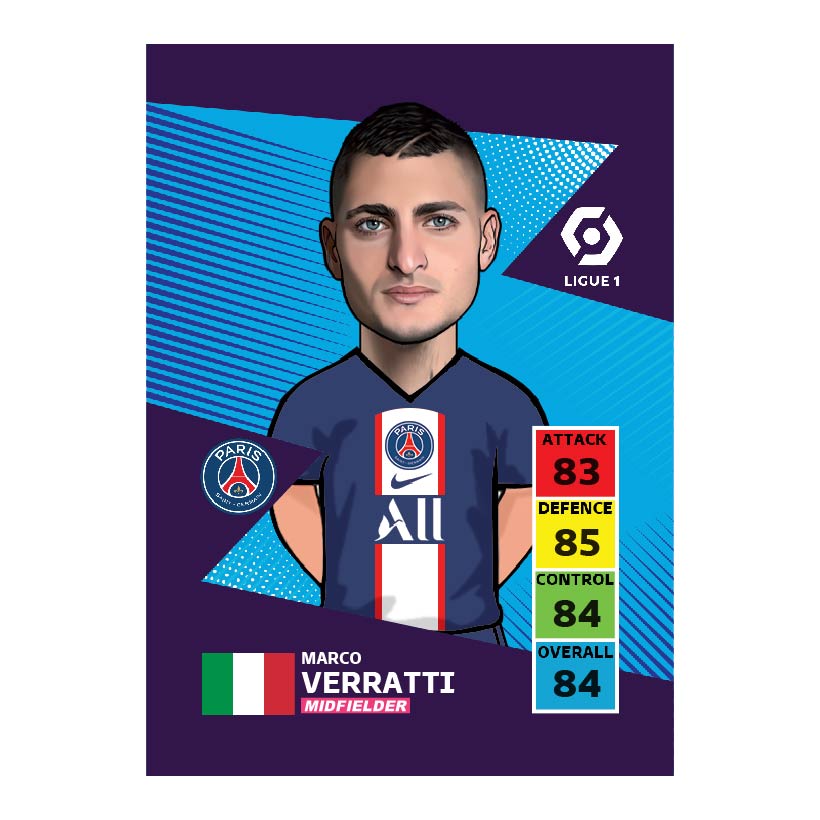 کارت سری Basic 2023 بازیکن وراتی Verratti